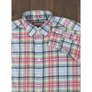 Vineyard Vines Mens Classic Fit Murray Colorful Flannel Button Down Shirt Size M